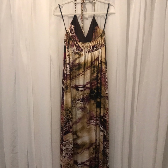XOXO Halter Maxi Dress – Animal Print, Size M - Picture 8 of 11
